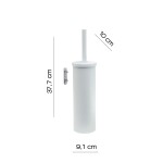 Gedy - FLIP WC štětka závěsná, systém Lift&Clean, bílá mat 52330322