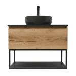 Koupelnová skříňka s umyvadlem SAT B-Way 79x30x45 cm dub BWAY80OAKTKFUB BWAY80OAKTKFUB