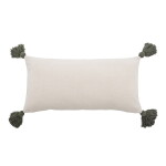 Bloomingville Bavlněný polštář s výplní Valentin 60 x 30 cm, béžová barva, textil