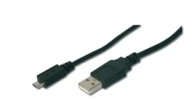 OEM USB kabel USB 2.0 USB-A - Micro-B 1m černá (OEM_USB_Am_1c)