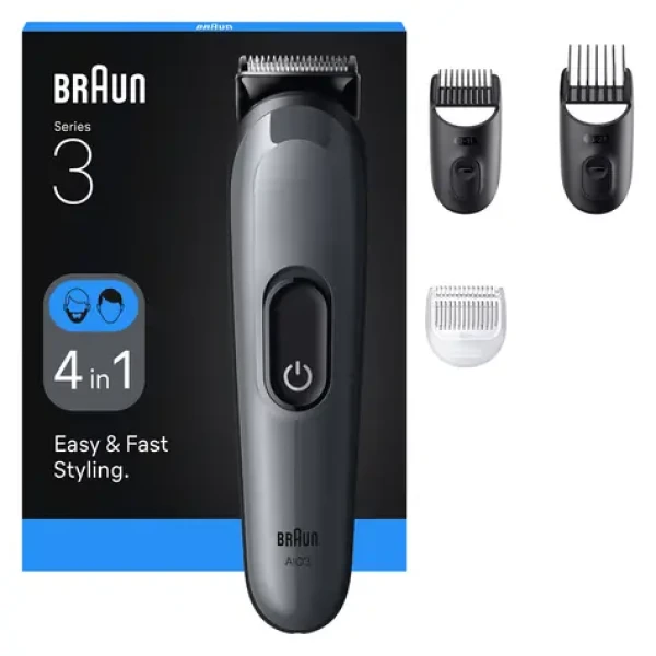 Braun AIO3500 tmavě šedá / Zastřihovač / Celé tělo / NiMH baterie / 100–240 V (245197)