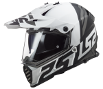 Endurová helma LS2 MX436 PIONEER EVO EVOLVE MATT WHITE BLACK Velikost.: