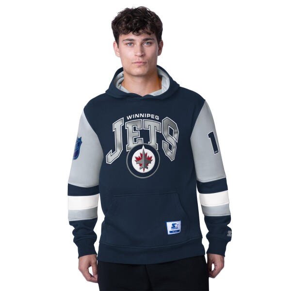 Starter Pánská mikina Winnipeg Jets NHL End Zone Hoodie Velikost: XL