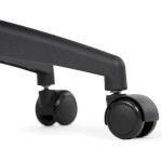 Kancelářská židle, šedá síťovina, černý plast, kolečka na tvrdé podlahy