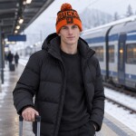 Fanatics Pánská zimní čepice Anaheim Ducks NHL Thrive Cuffed Pom Beanie