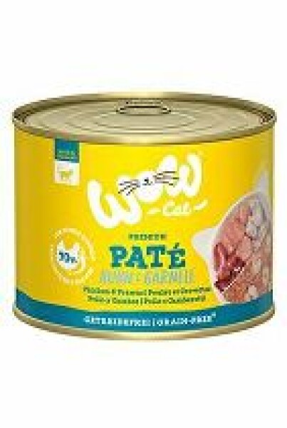 WOW Cat konzerva Adult Paté kuře s krevetami 200g