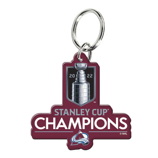 Fanatics Přívěšek na klíče Colorado Avalanche 2022 Stanley Cup Champions Premium Acrylic Key Ring FA_4955751