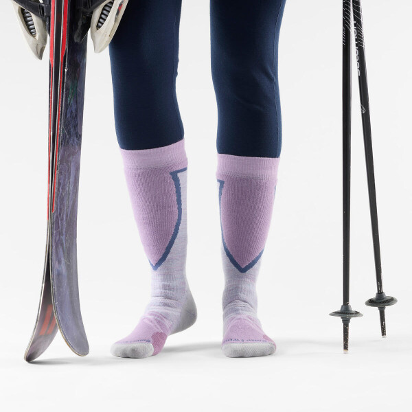 Dámské merino ponožky SMARTWOOL Women's Ski Full Cushion OTC Socks, Purple Eclipse velikost: 34-37 (S)