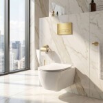 REA - Podomítkový Instalační Set Slim 024N pro WC s Tlačítkem HD Gold KPL-E1560