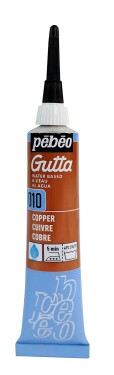 Kontura na textil a hedvábí Pébéo Gutta 20 ml - měď 010