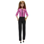 Mattel Barbie lídryně budoucnosti - hnědovláska v kalhotovém kostýmku