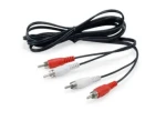 Equip Audiokabel černá / Audio kabel / 2x RCA (M) - 2x RCA (M) / 2,5 m (147094)