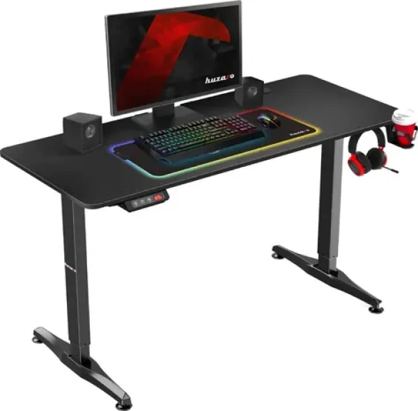 Huzaro Hero 8.5 černá / Elektrický herní stůl / 140 x 60 x 74 - 119 cm (HZ-HERO 8.5)