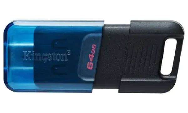 Kingston DataTraveler 80 64GB / Flash Disk / USB-C 3.2 gen. 1 / čtení: až 200MBs (DT80M/64GB)