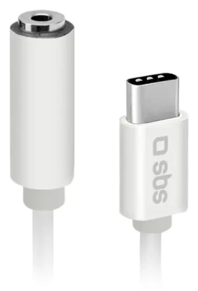 SBS bílá / Adaptér / USB-C - Jack 3,5 mm female
