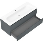 MEXEN/S - Orio koupelnová skříňka 120 cm s umyvadlem Vela, 2 zásuvky, grafit mat/bílá mat 91A10-12047-2-BFF66-W23M01