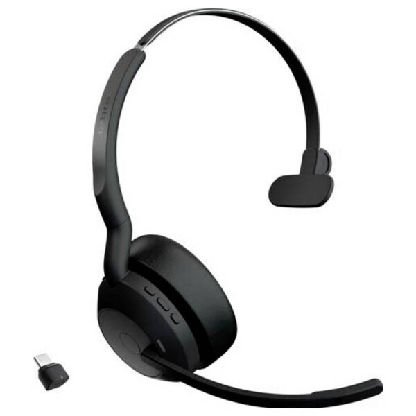 Jabra Evolve2 55 Link 380/390a MS Mono L Sluchátka On Ear Bluetooth®, 25599-899-989, mono, černá, Potlačení hluku, Redukce šumu mikrofonu