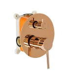 REA - Podomítková vanová baterie LUNGO Copper + BOX REA-B7996