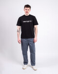 Tričko Carhartt WIP S/S Script T-Shirt Black/White