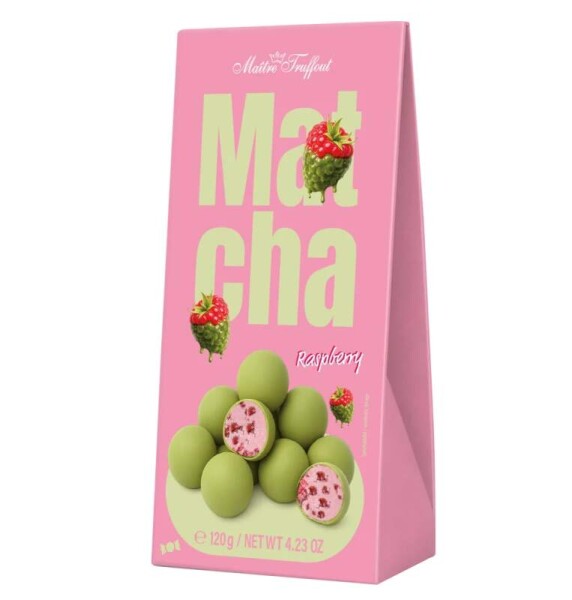 Maître Truffout kuličky s matchou a jahodovou náplní 120 g
