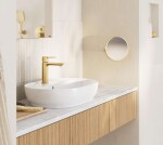 GROHE - Lineare New Umyvadlová baterie s výpustí Push-Open, kartáčovaný Cool Sunrise 23106GN1