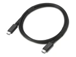 Lenovo USB4 kabel USB-C černá / Kabel / 40 Gbps / 240 W / 8K 60Hz / 1 m (4X91U94413)