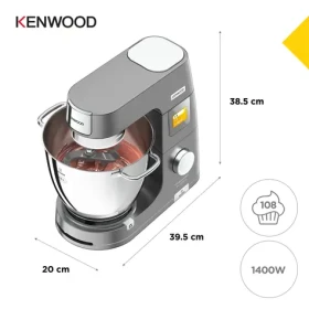 Kenwood Titanium Chef Patissier XL KWL90.244SI šedá / Kuchyňský robot / 1400 W / 13 rychlostí / mísy 5+7 l (100001020627)