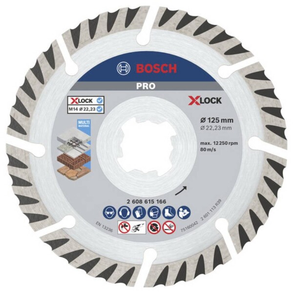 Bosch Accessories 2608615286 2608615286 diamantový řezný kotouč Průměr 125 mm 2 ks