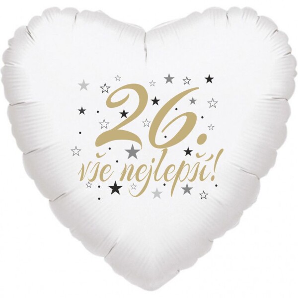 26. narozeniny balónek srdce Balonky.cz 26. narozeniny balónek srdce Balonky.cz