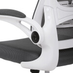 Kancelářská židle, houpací mechanismus, šedá síťovina, KA-Q843 GREY