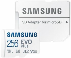 SAMSUNG EVO Plus 256GB + adaptér / micro SDXC / UHS-I U3 / Class 10 (MB-MC256SA/EU)