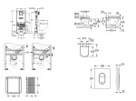 GROHE - Rapid SLX Set předstěnové instalace, klozetu, sedátka SoftClose a tlačítka Arena Cosmopolitan, alpská bílá SANI11BB3110