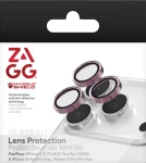 ZAGG InvisibleShield Premium Camera růžová třpytka / Ochrana čoček fotoaparátu / iPhone 17/16/15 Pro/Pro Max / 3 ks (200119629)