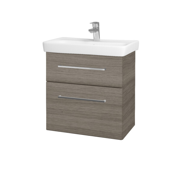 Dřevojas - Umyvadlová skříňka GO SZZ2 60 - D03 Cafe / Úchytka T04 / D03 Cafe 28087E