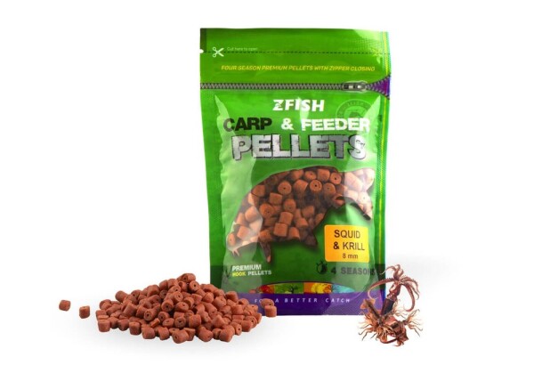 Zfish Chytací pelety CarpFeeder 200g 8mm Squid-Krill (ZF-6727)