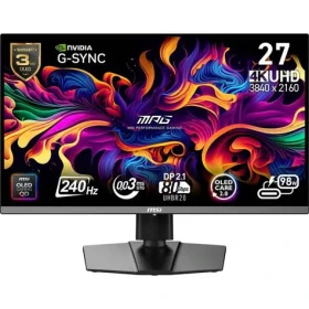 26.5" MSI MPG 272URX QD-OLED černá / 3840 x 2160 / OLED / 16:9 / 0.03ms / 1.5M:1 / DP+HDMI +USB-C (MPG 272URX QD-OLED)