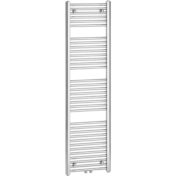 CERANO - Koupelnový radiátor Benito - středové připojení 50mm/boční - 555 W - chrom - 1700x450 mm CER-714676