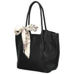 Módní dámská koženková kabelka na rameno Nenet, černá