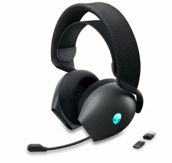 DELL Alienware AW720H černá / Bezdrátový herní headset s mikrofonem / AlienFX / USB / 1.5m (545-BBDZ)