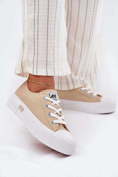 Dámské tenisky na platformě Béžové LEE ISLA C WOMEN LOW 50251001 40