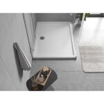 MEXEN - Flow sprchová vanička obdélníková slim 80 x 90, bílá lesk 46R108090