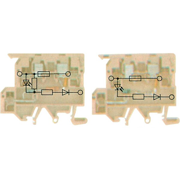 Jisticí řadová svorka KDKS1/EN LD 230VAC 8148910000 béžová, žlutá Weidmüller 25 ks