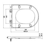 SAPHO - PACO WC sedátko, SLIM, Soft Close, Easy Take, bílá PCS1014