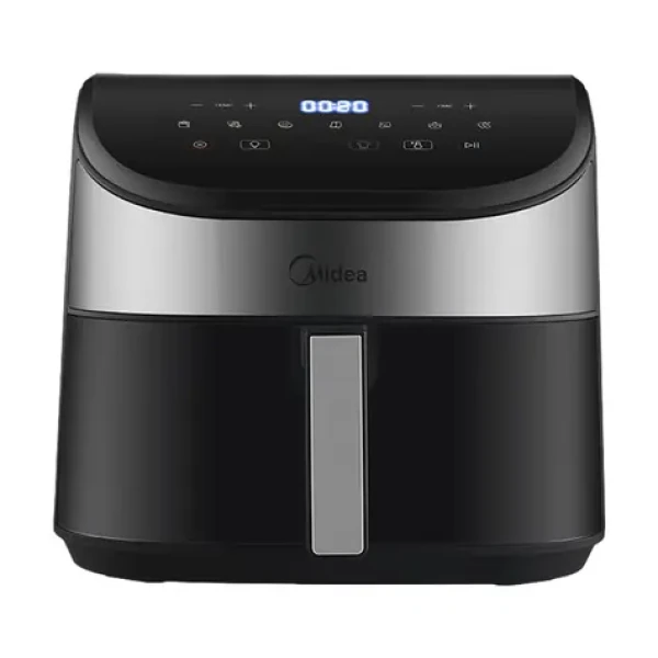 Midea MAD55000ADK0 stříbrná / Horkovzdušná fritéza / 1900 W / objem 5.5 l (MAD55000ADK0)