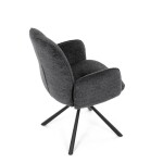 Jídelní židle, černá, hladká látka, DCH-D1330 BK2