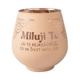 Zrcadlový svícen - Miluji Tě - Albi