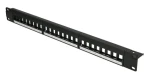 Extralink Patch panel 24 port UTP / Patch panel / 19" / 1U / černý (EX.9656)