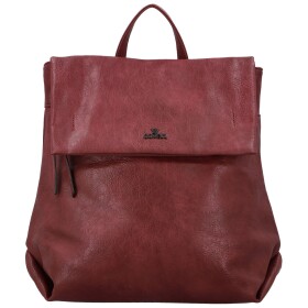 Trendy dámský koženkový kabelko-batoh Coveri Lethea, vínový