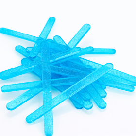 Cake star Akrylatové tyčky na nanuk světle modrá perleť délka 11,5cm (10ks)