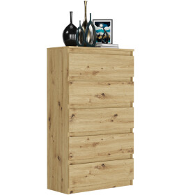 DumDekorace Vysoká komoda R-5 - různé barevné varianty artisan